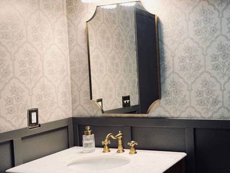 Inspired by Benjamin Moore’s Color of the Year: Our Office Bathroom Remodel