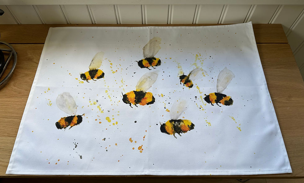 Thumbnail: Bee Buzz - Tea Towel