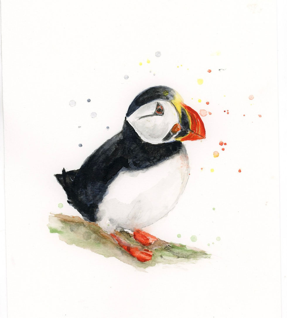 Thumbnail: Little Brother Up North - Original Watercolour