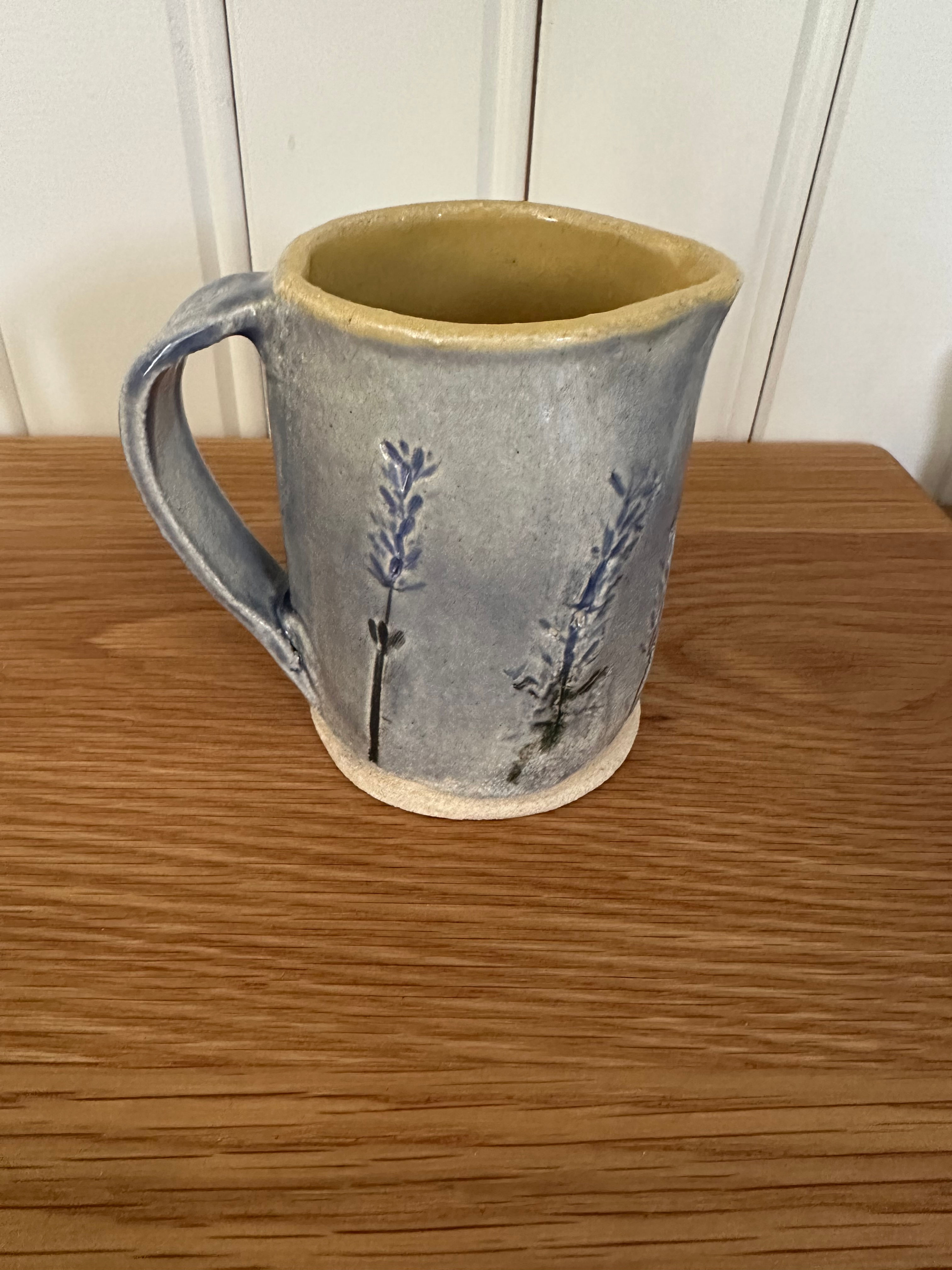 Small Lavender  Stoneware Jug