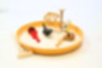 Thumbnail: Miniature cat zen garden with rake and balls