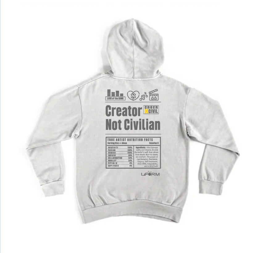 Cement Hoodie • “Creator not Civilian” (cXc)