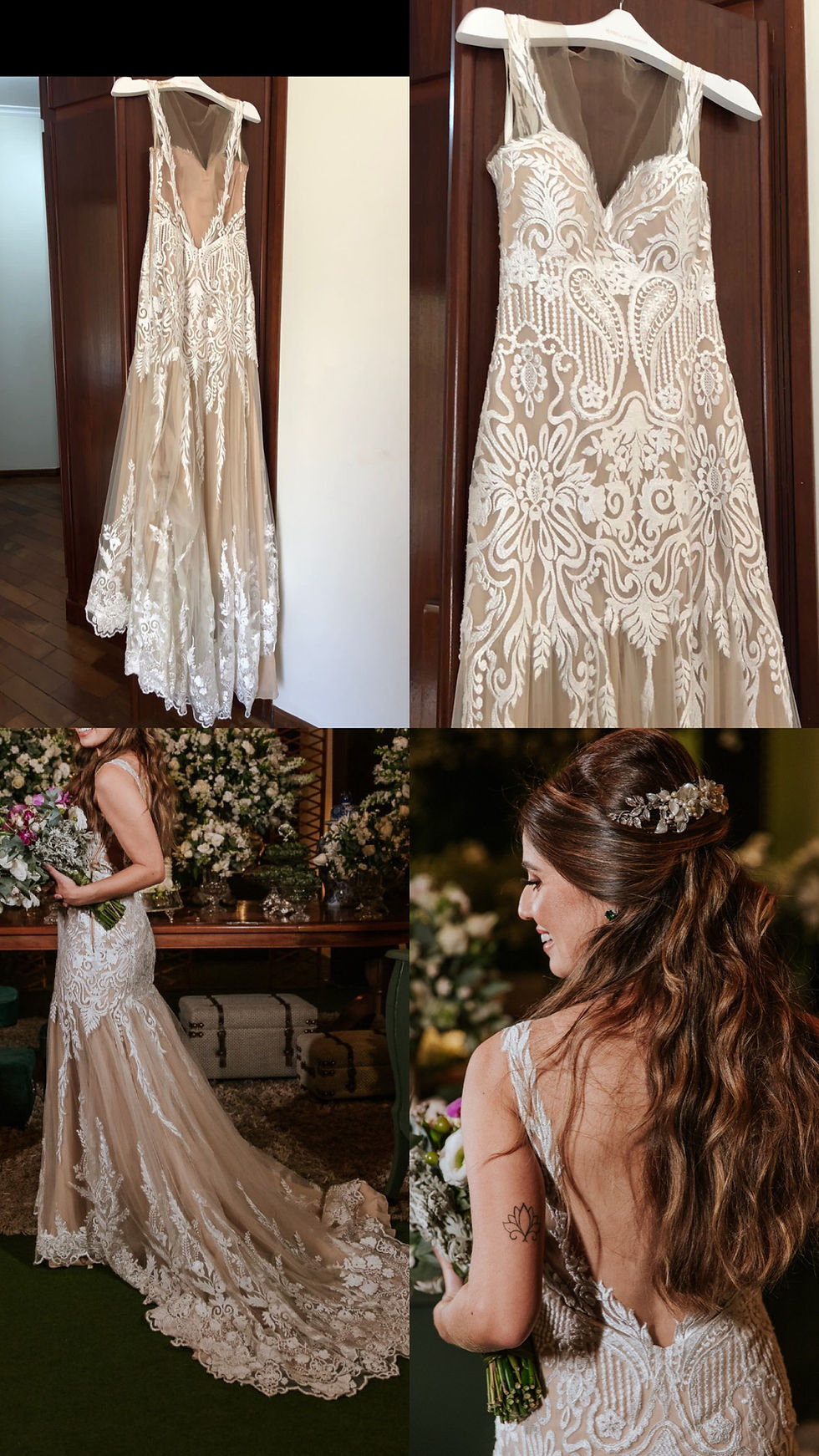 Miniatura: Vestido de Noiva Isabella Narchi Semi Sereia bordado