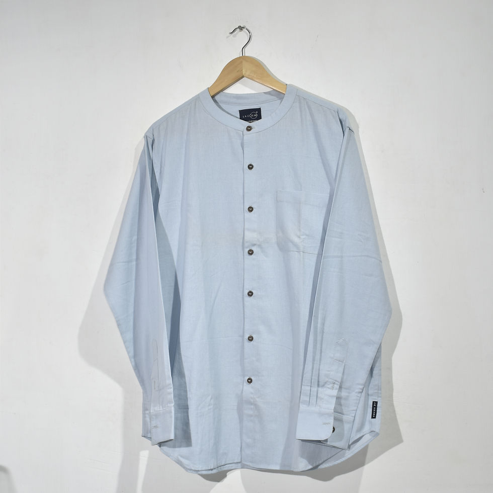 MANDARIN COLLAR SHIRT | LACOSMO