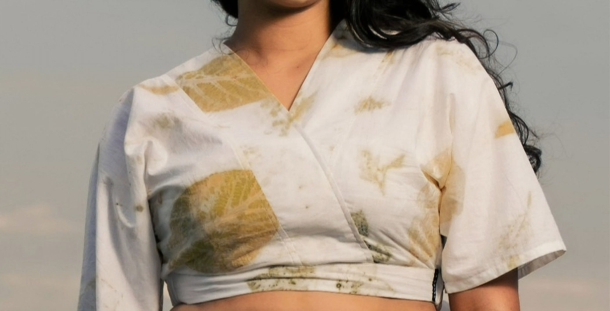 ECO PRINT CROP TOP WOMEN