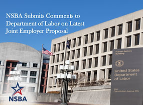 NSBA Backs DOL Joint Employer Rule, Calls for Small Business Regulatory Stability
