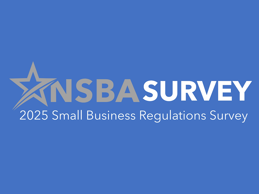 NSBA is privileged to help lead small-business owners through regulatory complexity and reshape policy to improve growth and job creation, and we look forward to driving more with our survey insights. 