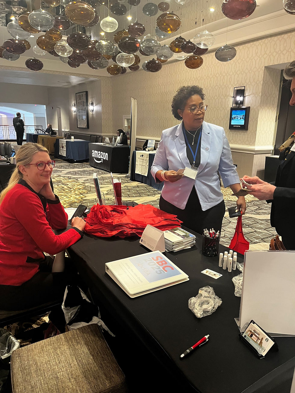 SBC 2025 Delegates meet with event sponsors, like AAA/ADR and Amazon!