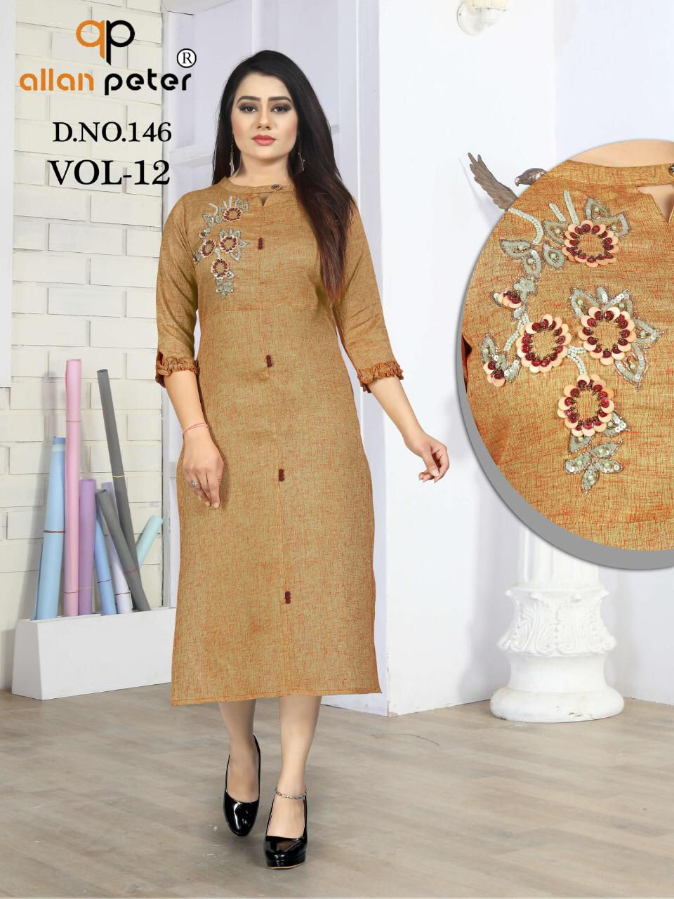 Thumbnail: Allan peter - vol, Kurti Fabric