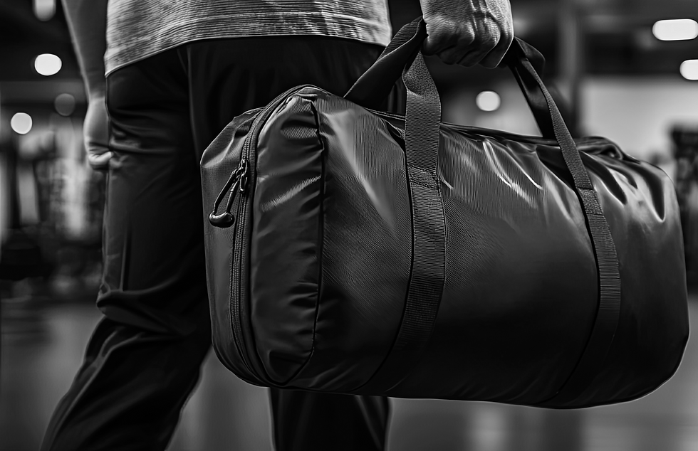 man holding bag