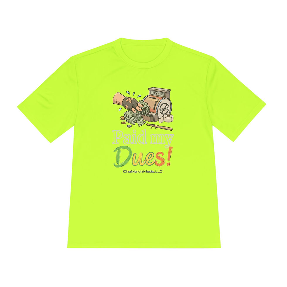 Thumbnail: Paid My Dues Performance Moisture-Wicking T-Shirt | Drum Corps Marching Tee 