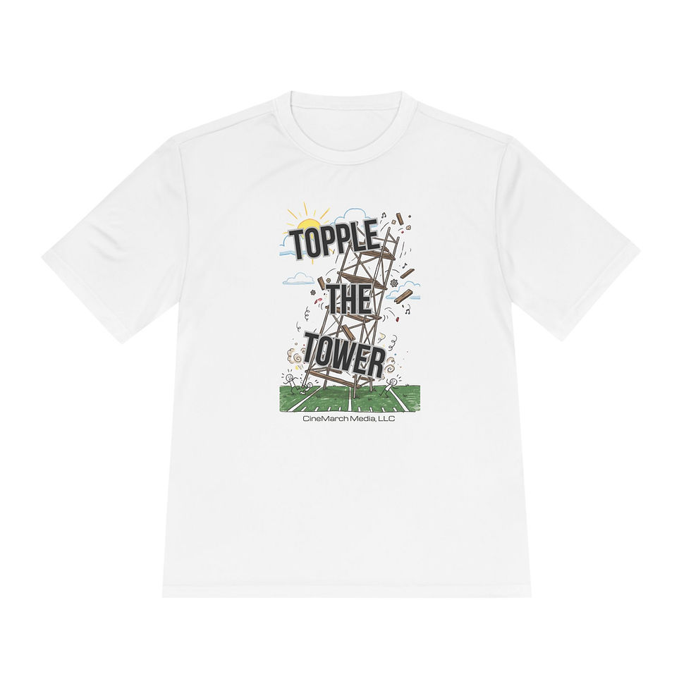 Thumbnail: Topple the Tower Moisture-Wicking T-Shirt | Marching Arts & Rehearsal Tee