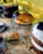 Selection of fresh desserts made in house.