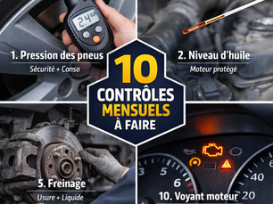 10 contrôles sécurité auto à faire chaque mois pour éviter une grosse panne