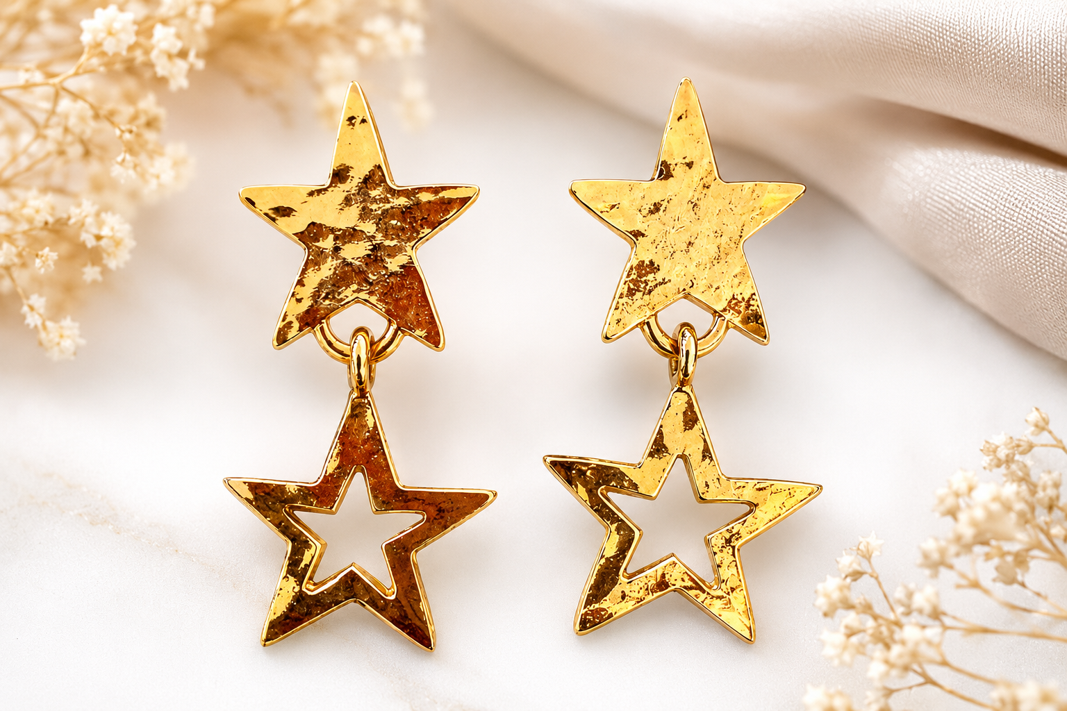 Vintage Star Earrings