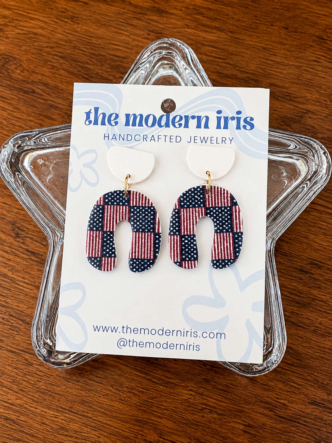 Patchwork Flag Earrings