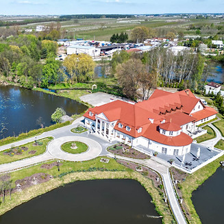 Real estate photography in Marbella palace for wedding drone shoot