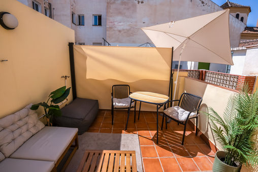 Real estate photography in Malaga centro loft dark