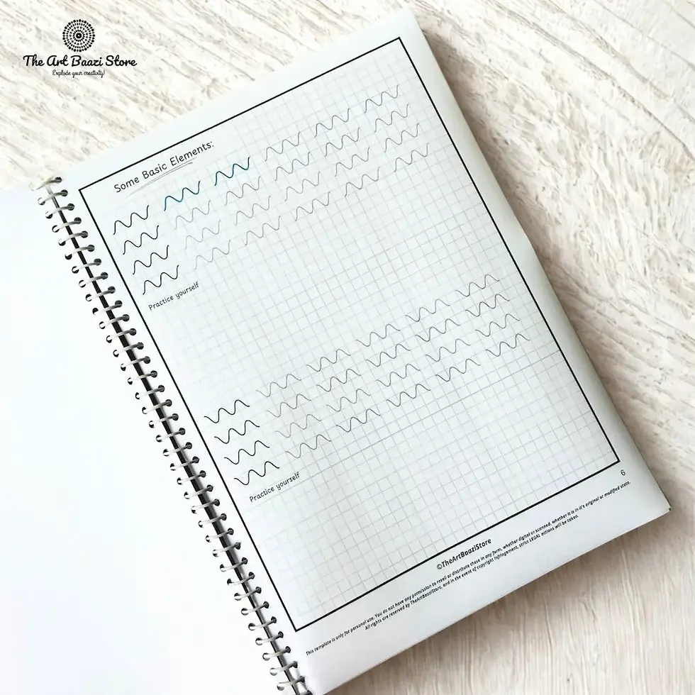 Thumbnail: The Foundational Flow – Ornate Mandala Element Worksheets for Practicing Lines, Curves & Patterns