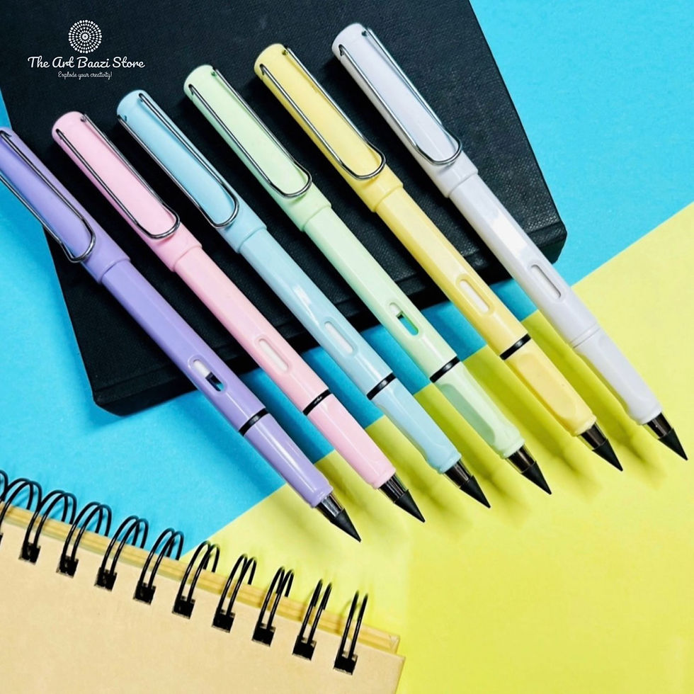 infinity pencil with built-in eraser, long-lasting writing pencil for school, office, and drawing
