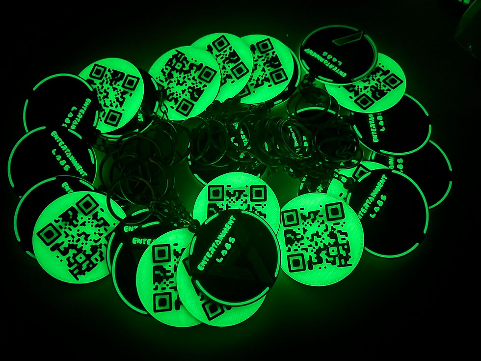 Custom Double sided Glow Tags