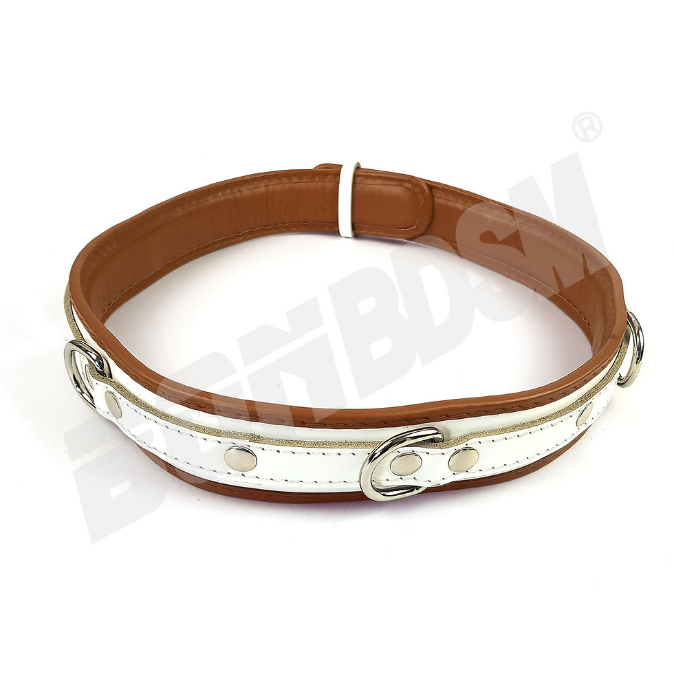 Thumbnail: Bondage waist belt, white color 2' inches width restraints
