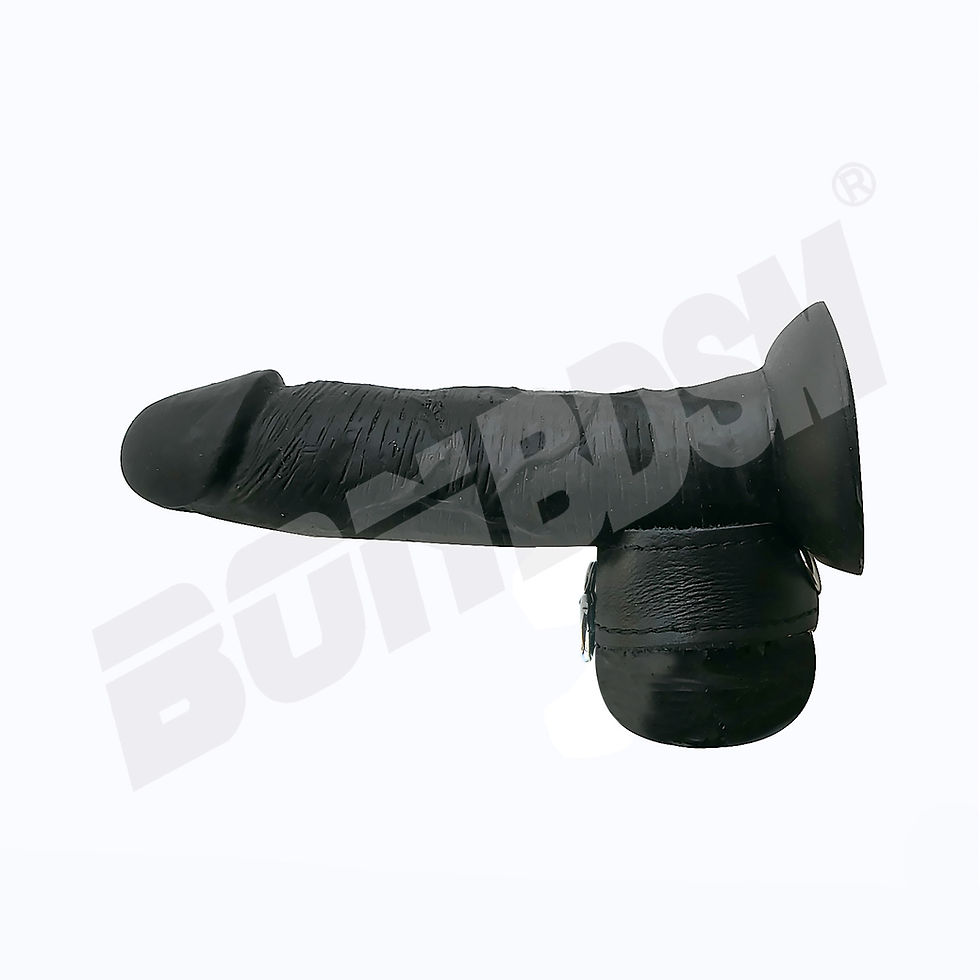 Thumbnail: BDSM Leather Cock Ring with D ring
