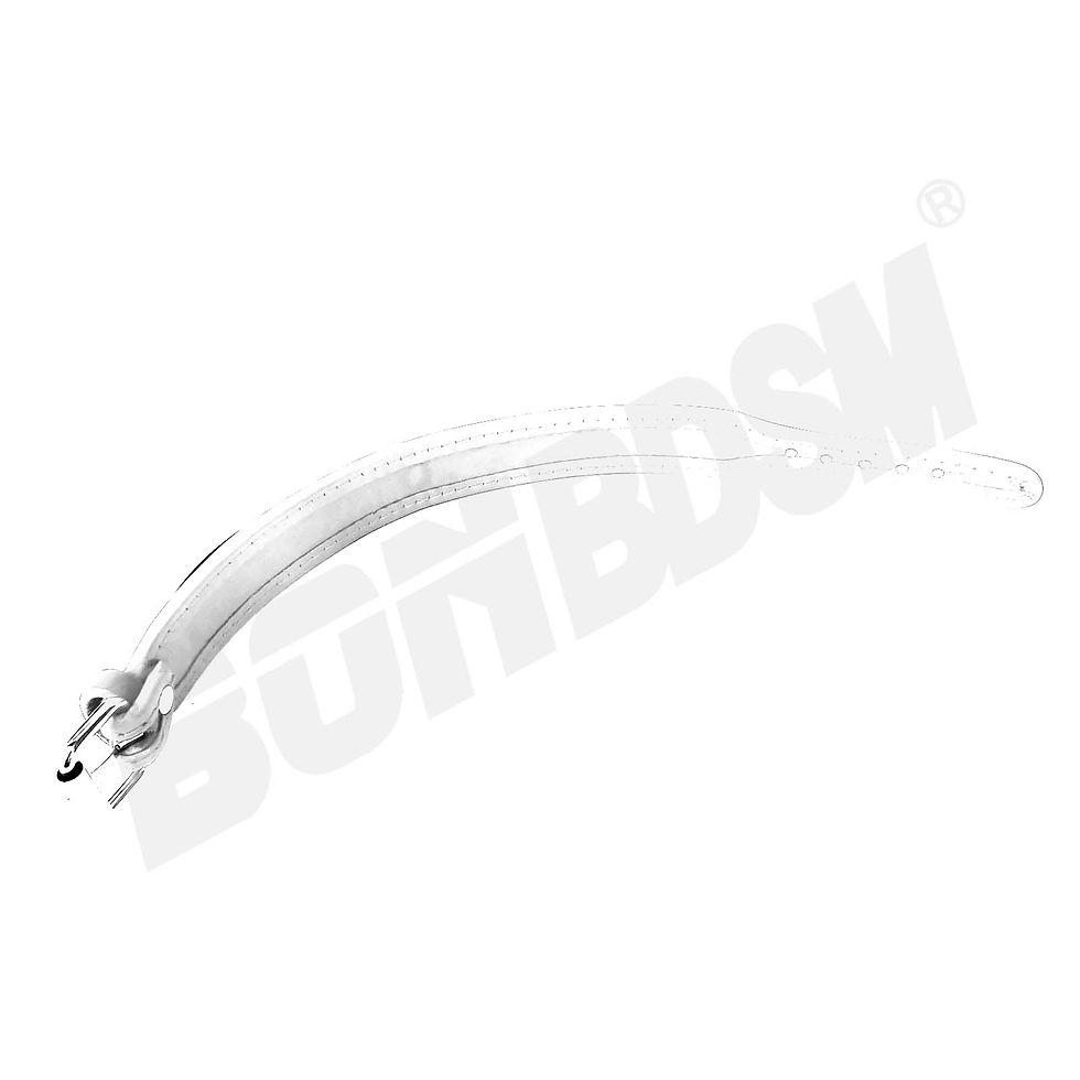 Thumbnail: Medical O ring bondage restraint collar with stainless steel plate