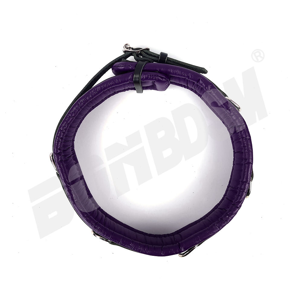 Thumbnail: Bondage waist belt extra padded, 2 1/2' inches width restraints
