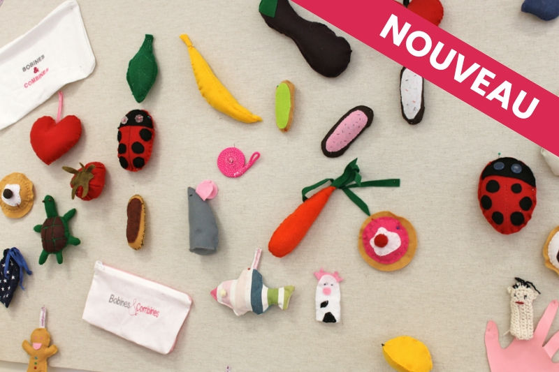 Peluches créées dans un atelier loisirs de Bobines et Combines