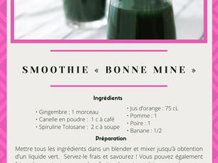 Recette de smoothie à la spiruline par Spiruline Tolosane