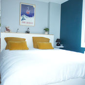 Chambre double grand confort au Gîte du Port près de Honfleur, Normandie