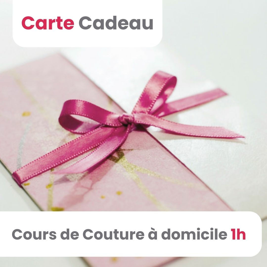 Carte cadeau : Cours de Couture à domicile 1h - Bobines et Combines