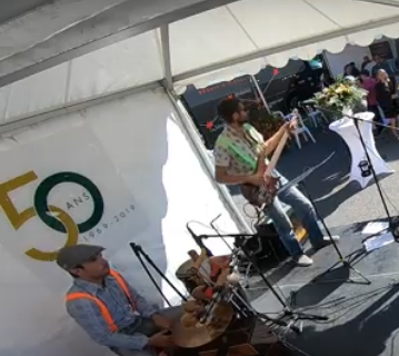 Djenco & The Trippers in concert at the 50th anniversary of Megève