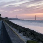 Front de mer Berville près de Honfleur, Normandie