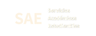 Logotipo monograma SAE – Servicios Académicos Estudiantiles