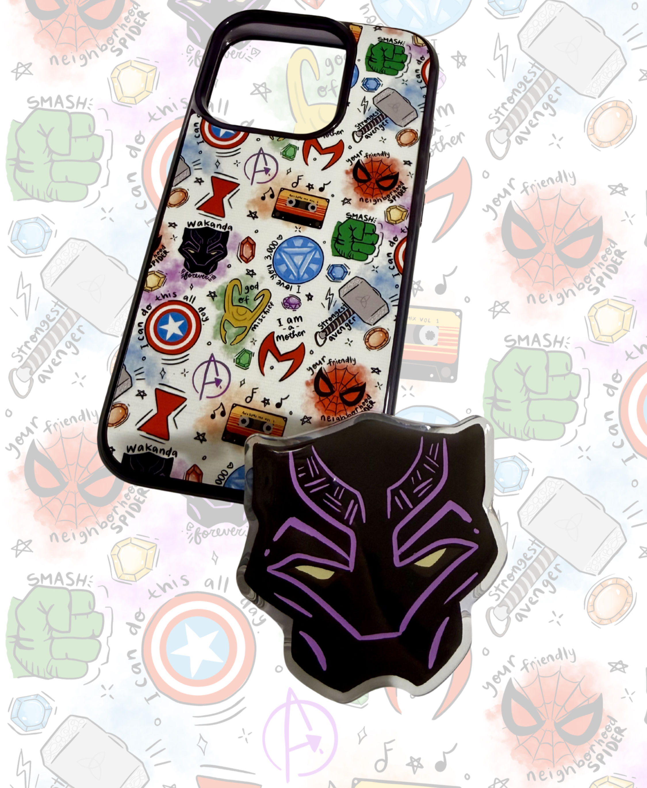 Panther phone grip