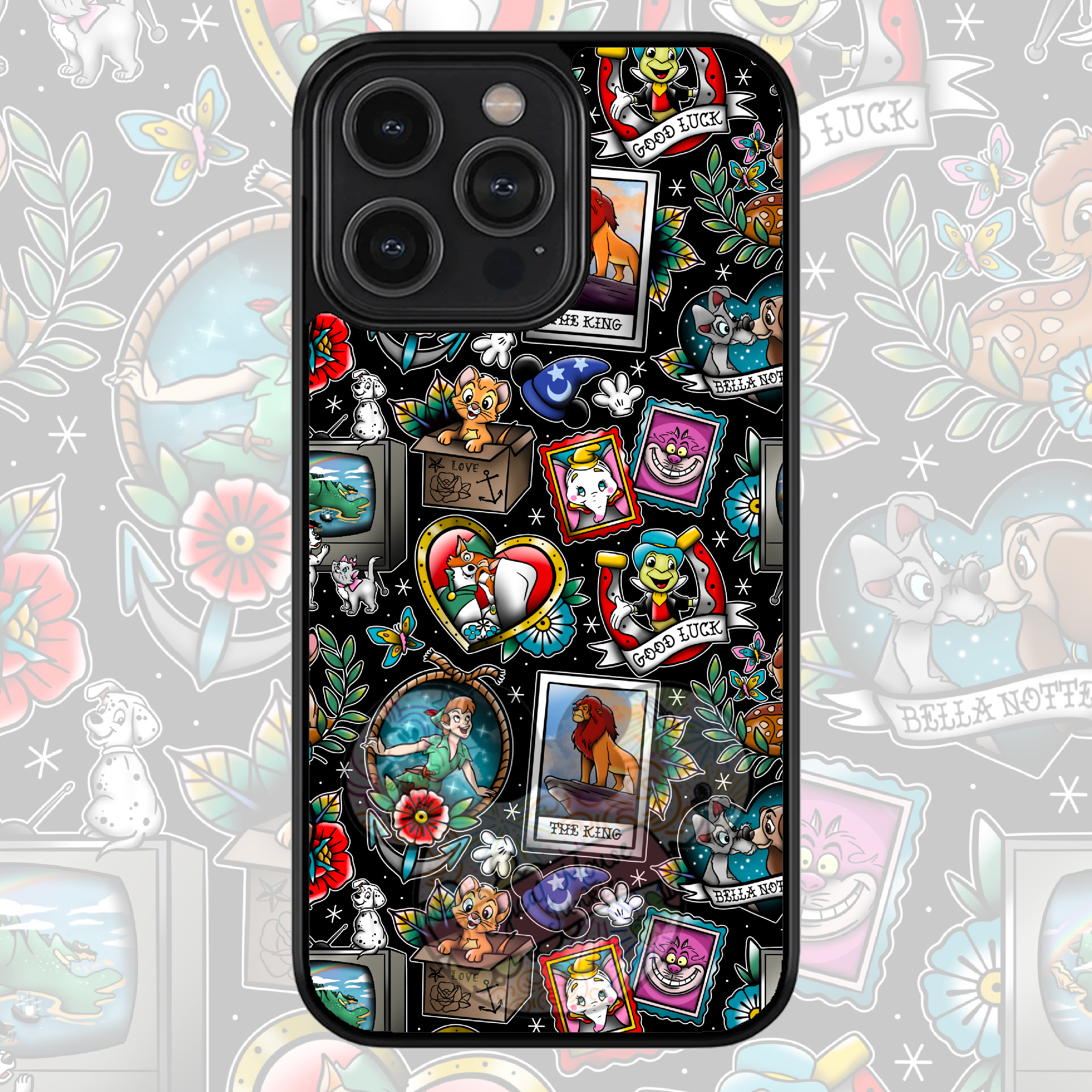 Classic Character tattoo phone case