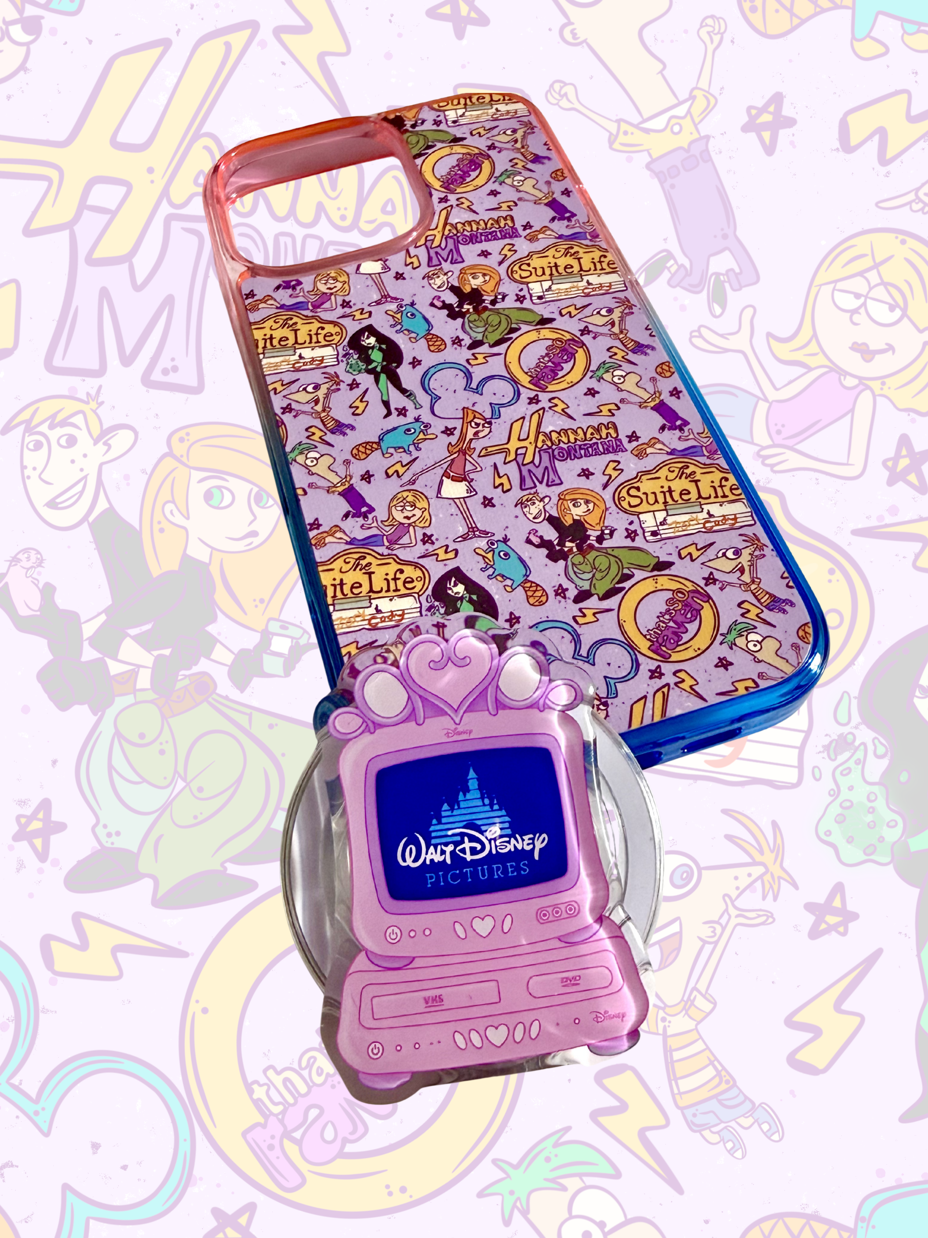Classic Princess TV phone grip