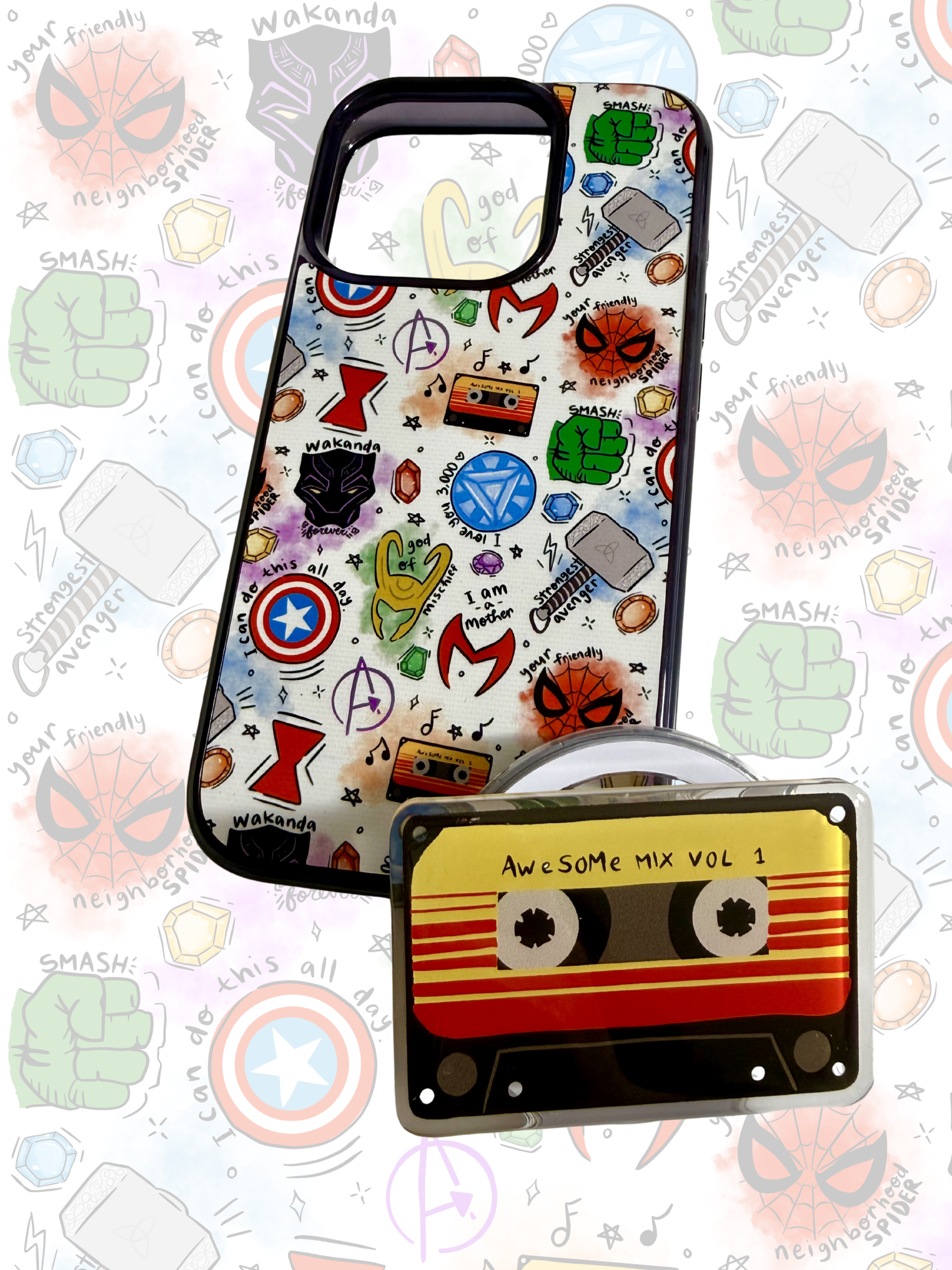 Mix Tape phone grip