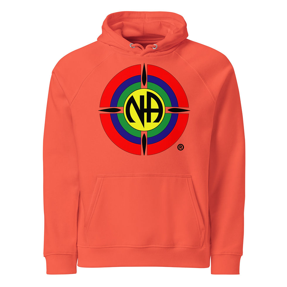 Miniatura: Unisex eco raglan hoodie (Narcotics Anonymous)