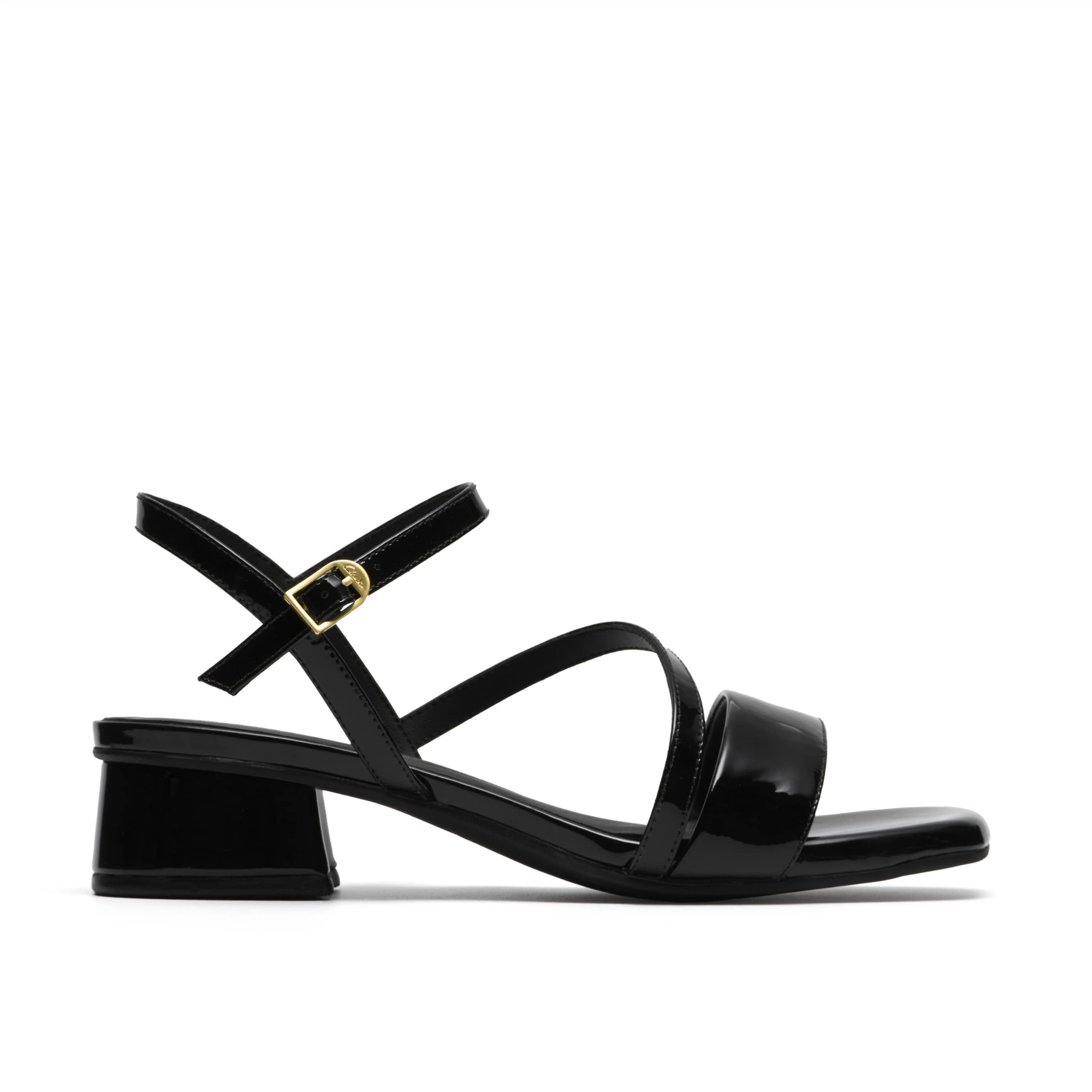 Clarks Serina35 Strap Black Patent 26186117