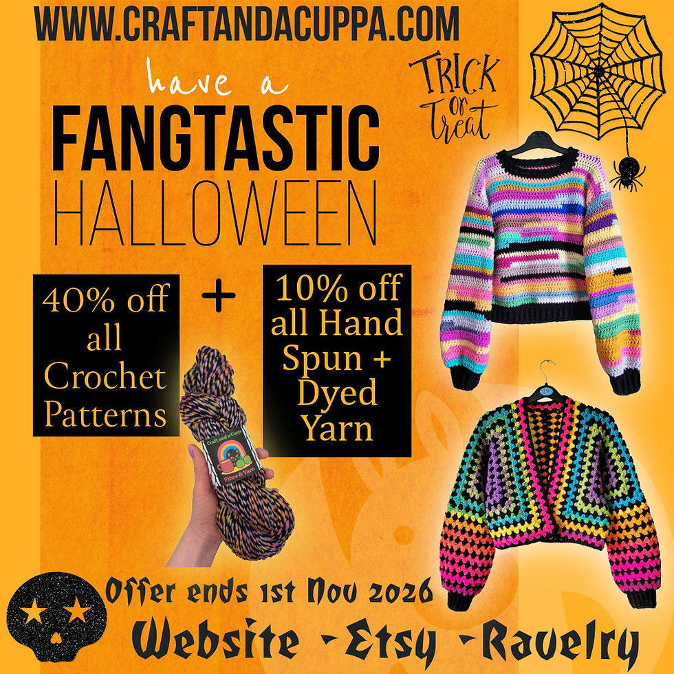 40% Halloween Pattern Sale + 10% off All Yarn!
