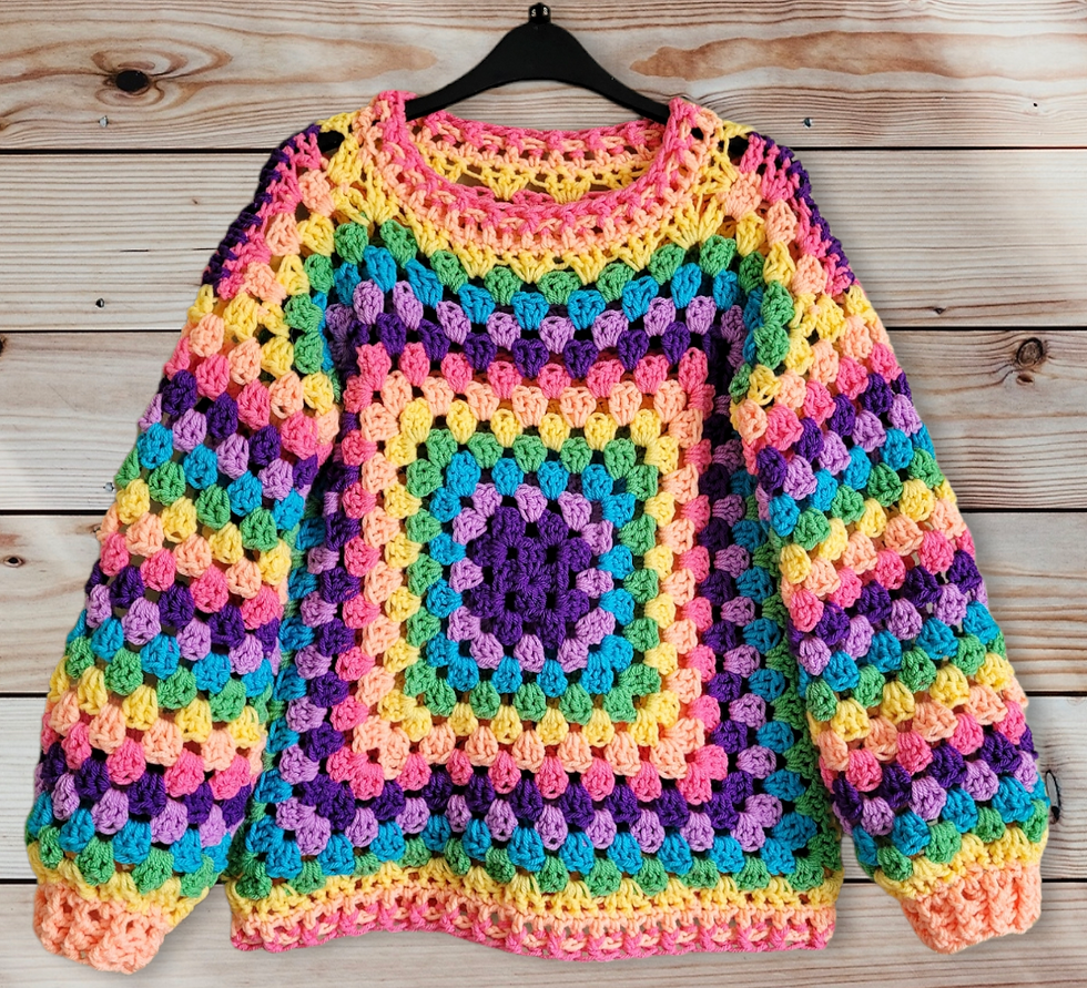 Thumbnail: The Classic Granny Square Sweater/Tee Crochet Pattern
