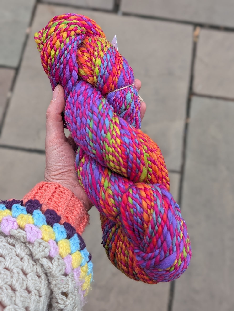 Thumbnail: Chunky Mix Handspun Yarn 100% Merino - 180g