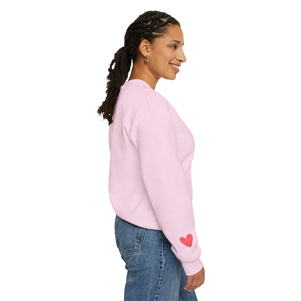 Thumbnail: Cozy Emotional Support Pretzel Crewneck Sweatshirt - Pretzel Lovers Gift