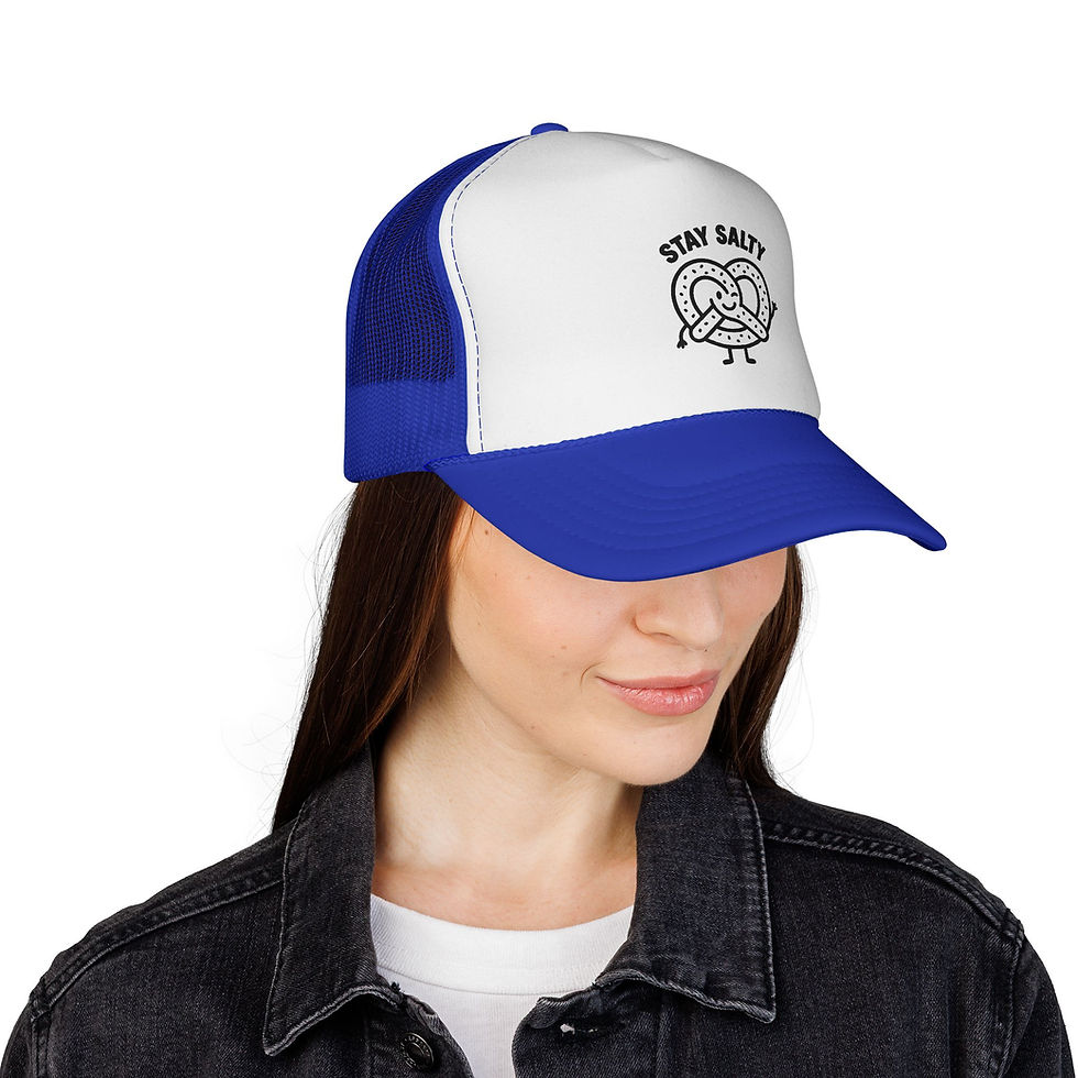 Thumbnail: Stay Salty Trucker Cap, Fun Hat for Snack Food Lovers, Perfect Gift for Friends