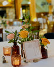 Beautiful fall wedding tablescape
