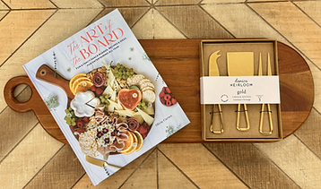 Art of the Board book with cutting board and tools