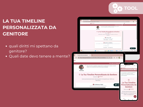 Timeline personalizzata dei diritti dei genitori: calcola la tua maternità, paternità, congedo parentale...